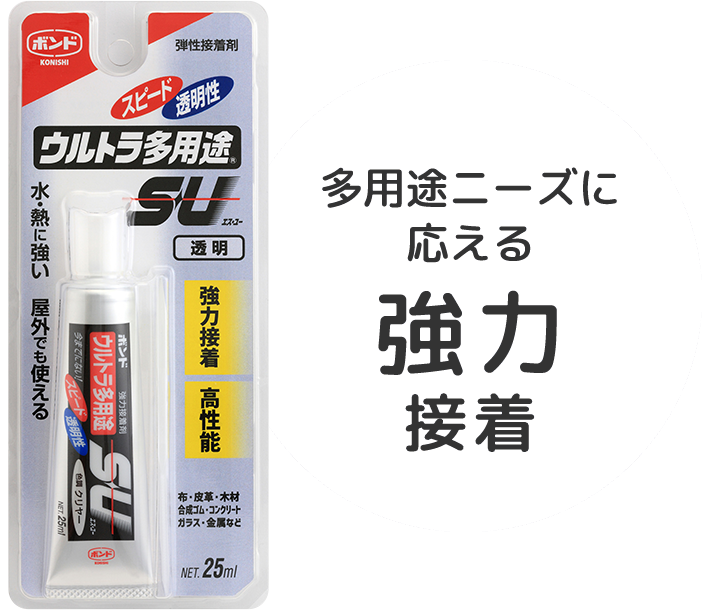 多用途ニーズに応える強力接着